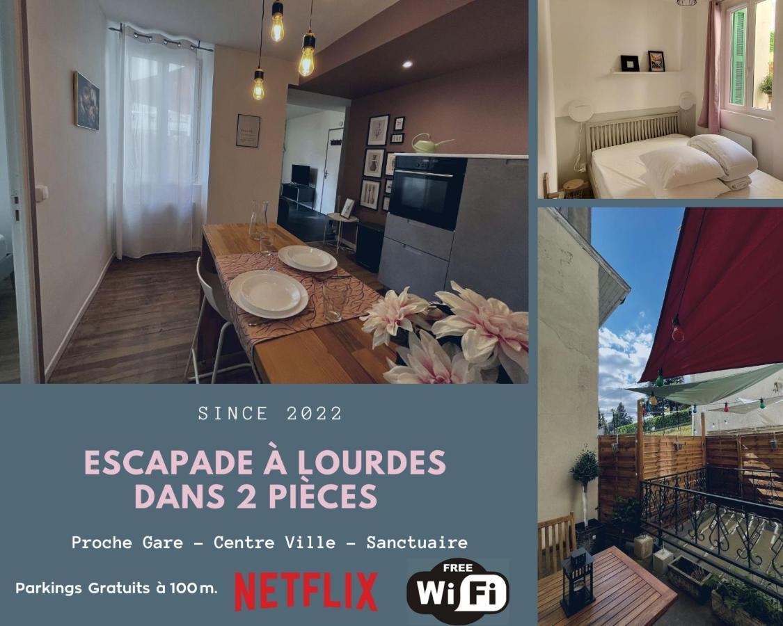 Escapade A Lourdes Dans Beau T2 Avec Terrasse - Proche Gare Et Centre Ville Экстерьер фото